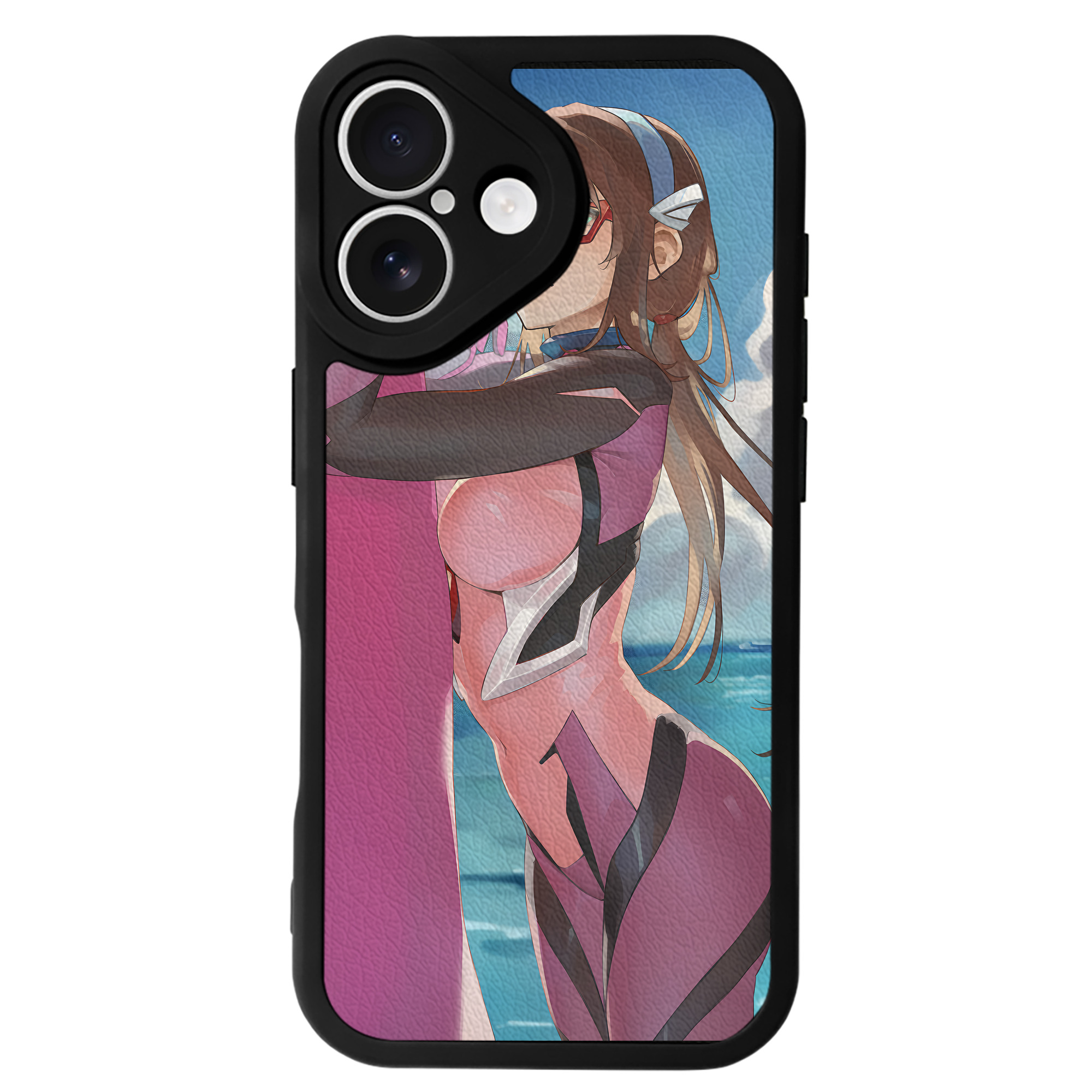 （画像用） EVA 新世紀エヴァンゲリオン 【iPhone 16シリーズ対応】シリコンスマホケース（レザー調） 材質：シリコン
